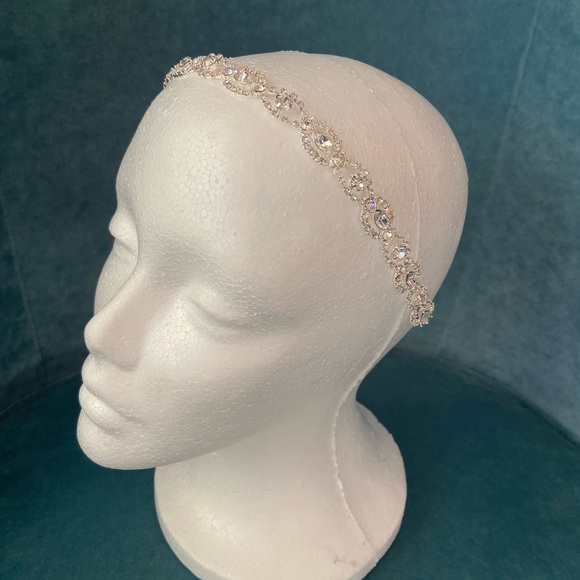 NEW - Cubic Zirconia wedding headband - Picture 7 of 7